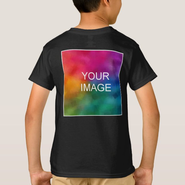Zurück Design Hinzufügen von Bildvorlage Kids Boys T-Shirt (Rückseite)
