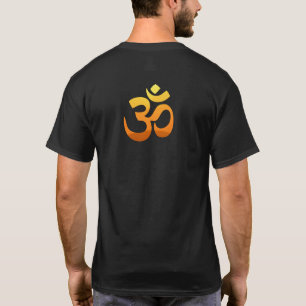 Zurück Design Om Mantra Symbol Meditation Yoga Män T-Shirt
