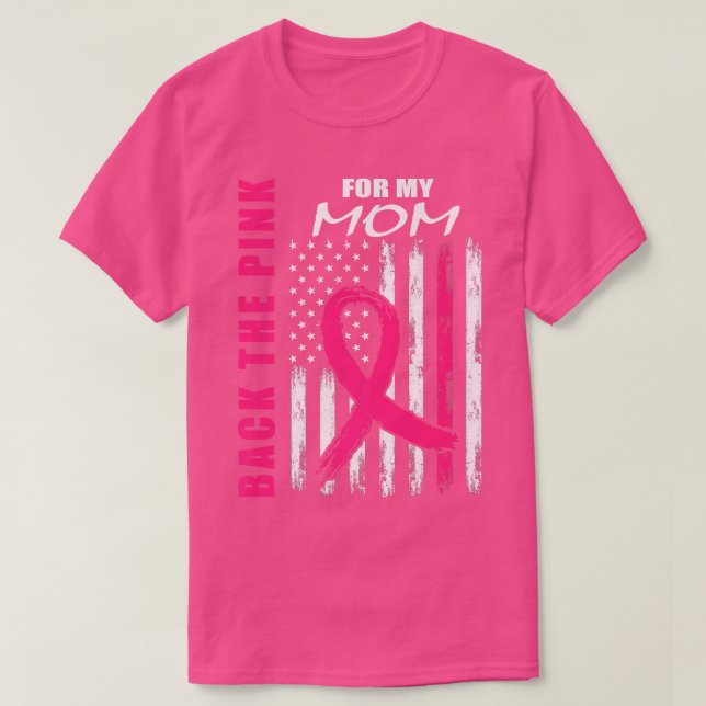 Zurück Die rosa Mama Brustkrebs-Shirts U T-Shirt (Design vorne)