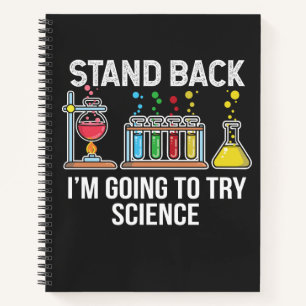 Zurück für Wissenschaft Notizbuch
