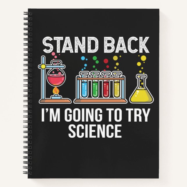 Zurück für Wissenschaft Notizbuch (Vorderseite)