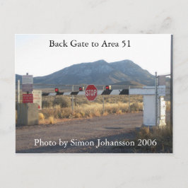 Zurück Gate to Area 51 Foto Postkarte