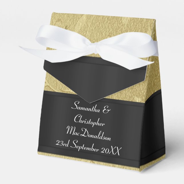 Zurück, Golddamastehe Geschenkschachtel (Vorderseite)