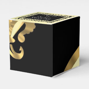 Zurück, goldener Flöher Geschenkschachtel
