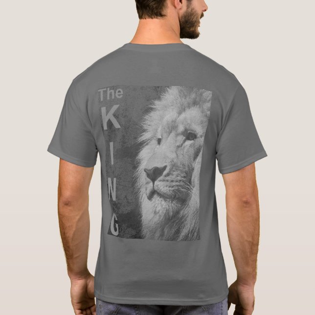 Zurück im Design Eleganter Moderner Pop T-Shirt (Rückseite)