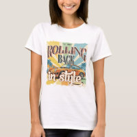 Zurück im Stil - Retro-T - Shirt für Vintage Car