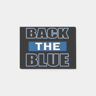 Zurück in Blau Post-it Klebezettel
