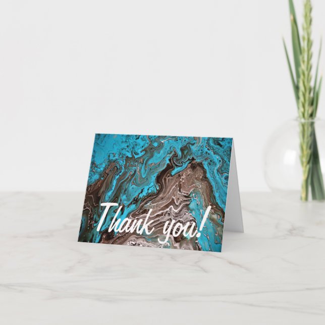 "Zurück in der blauen Bayou" Dankeskarte (Vorderseite)