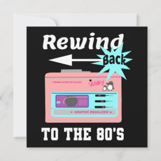 Zurück in die 80er Jahre Einladung
