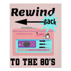 Zurück in die 80er Jahre Poster