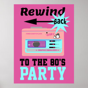 Zurück in die 80er Jahre Poster