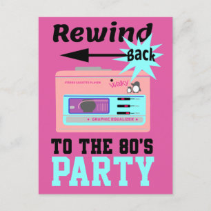Zurück in die 80er Jahre Postkarte