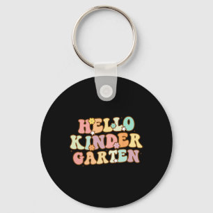 Zurück in die Schule Hallo Kindergarten für Kinder Schlüsselanhänger