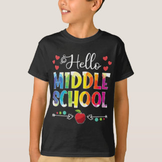 Zurück in die Schule Hallo Mittelschülermädchen Ju T-Shirt