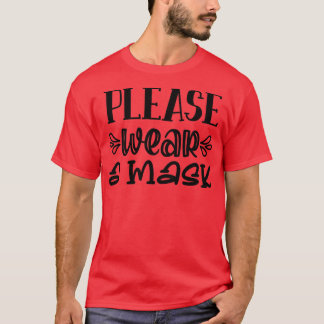 Zurück in die Schule tragen Sie bitte eine Maske T-Shirt