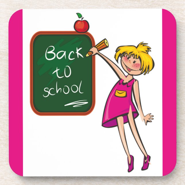 ZURÜCK IN DIE SCHULE UNTERSETZER (Vorderseite)