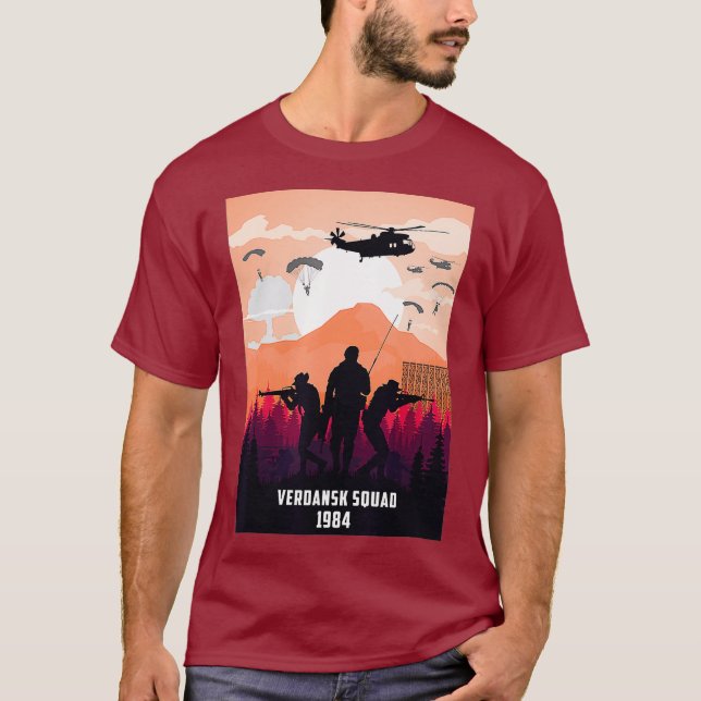 Zurück in Verdansk 1984 CoD Gaming Gulag Warzone T-Shirt (Vorderseite)
