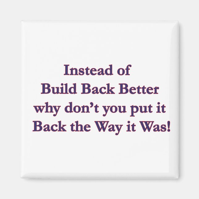 Zurück Magnet (Vorne)