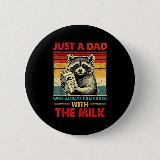 Zurück mit dem Milch-Vatertag  Button (Vorderseite)