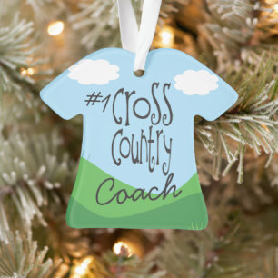 Zurück Nr. 1 Cross Country Coach Ornament anpasse