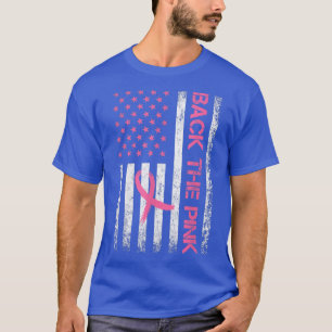 Zurück The Pink Breast Cancer Awareness Ribbon USA T-Shirt