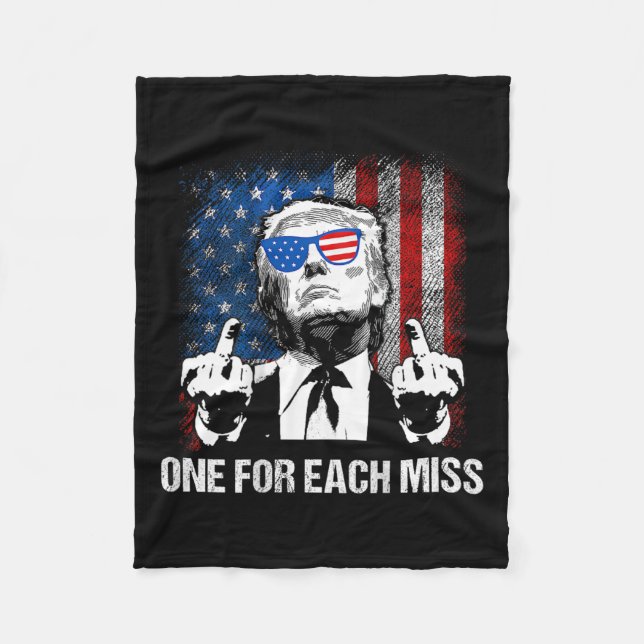 (zurück) Trump eins für jede Frau Trump Shirt Abst Fleecedecke (Vorderseite)