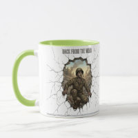 Zurück vom Krieg Soldat Doppelbelichtung Kaffee M