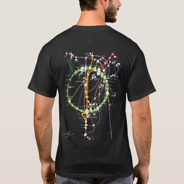 Zurück vorne Zugang zur Sehenswürdigkeit in Tokio T-Shirt (Rückseite)