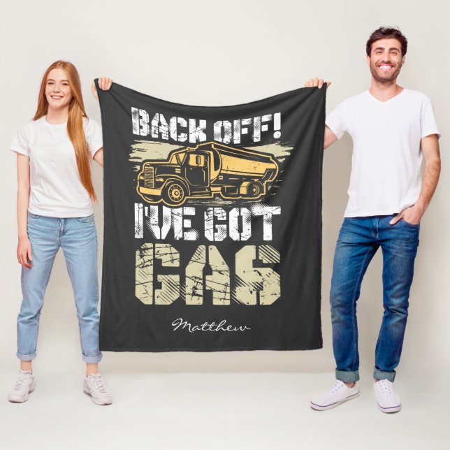 Zurück weg habe ich Gas Ice Road Tanker Got Fleecedecke (Beispiel)