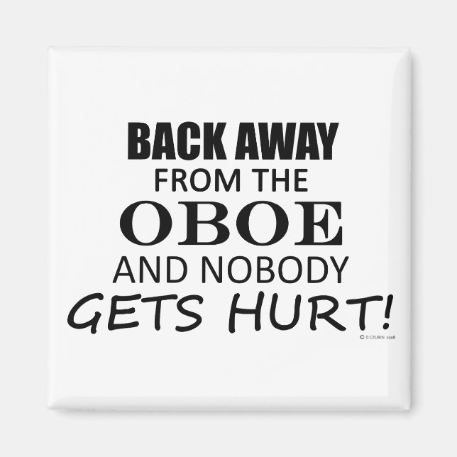 Zurück weg vom Oboe Magnet (Vorne)