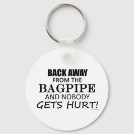 Zurück weg von Bagpipe Schlüsselanhänger