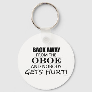 Zurück weg von dem Oboe Schlüsselanhänger