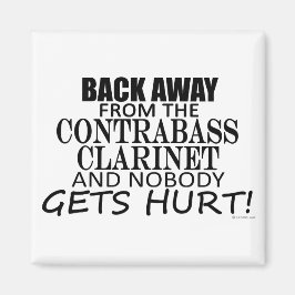 Zurück weg von der Kontrabass-Klarinette Magnet