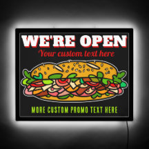 ZURÜCK! Wir sind Open Sandwich Sub Deli Business