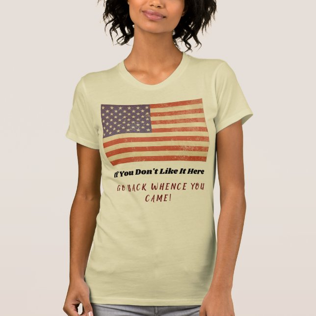 Zurück, wohin du kommst - kein Shirt für Frauen (Vorderseite)