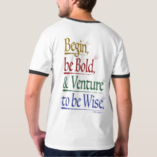 Zurück - Zauberhafter Horace Quote Ringer-T - Shir T-Shirt