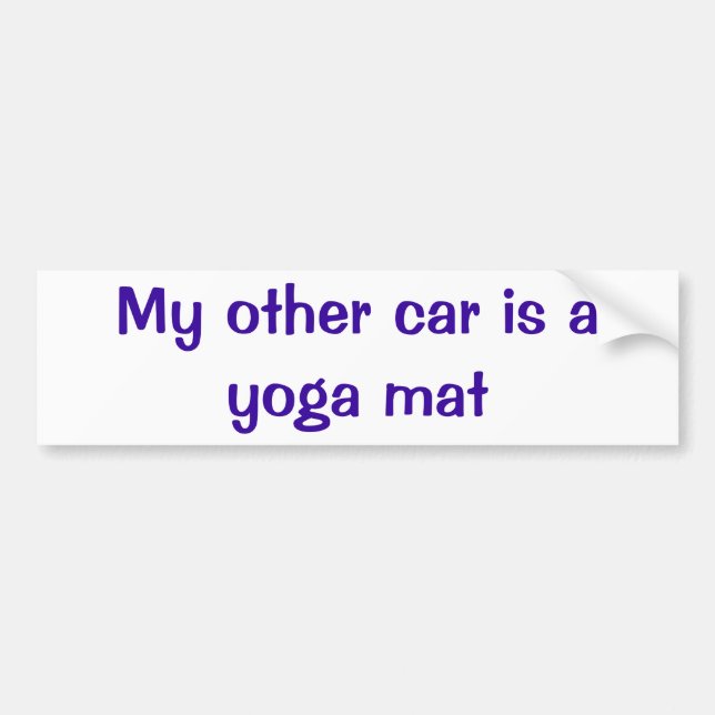 Zurück zu dem Anfang-Yoga-Matten-Autoaufkleber Autoaufkleber (Vorne)