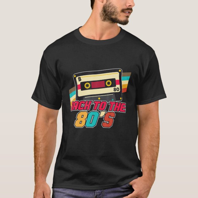 Zurück zu den 80er Jahren des 1980er Jahren Kostüm T-Shirt (Vorderseite)