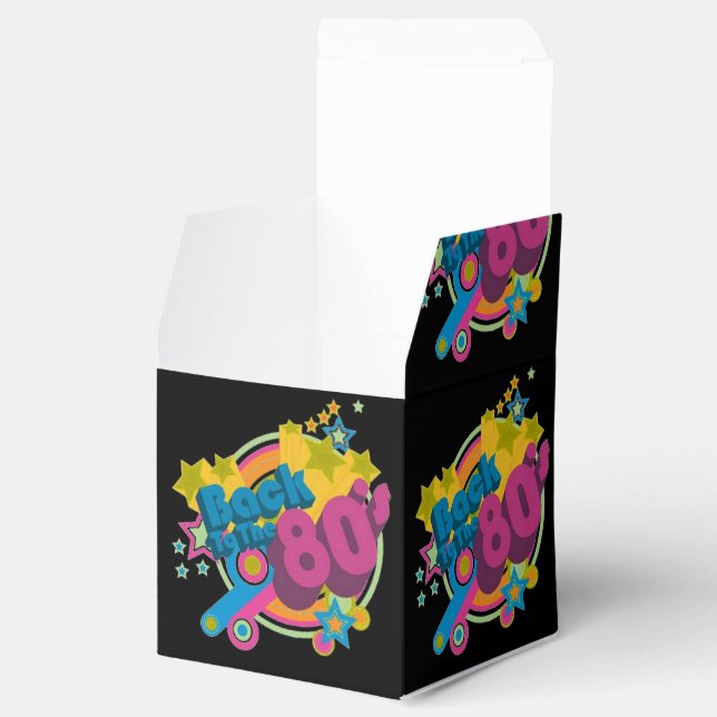 Zurück zu den 80er Jahren Retro-Würfel Geschenkschachtel (Geöffnet)
