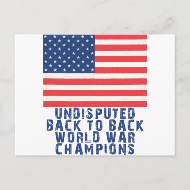 Zurück zu den Champions des Weltkriegs Postkarte (Vorderseite)