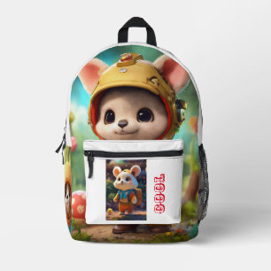 "Zurück zu den Essentials der Schule: Trendy Kids' Bedruckter Rucksack