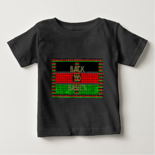 Zurück zu den Grundlagen: Kenia Flag Themed Wealth Baby T-shirt