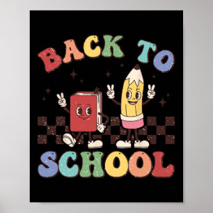 Zurück zu den Lehrern Jungs Mädchen glücklichen er Poster