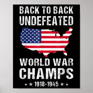 Zurück zu den unbesiegten Weltkriegsmeistern Ameri Poster