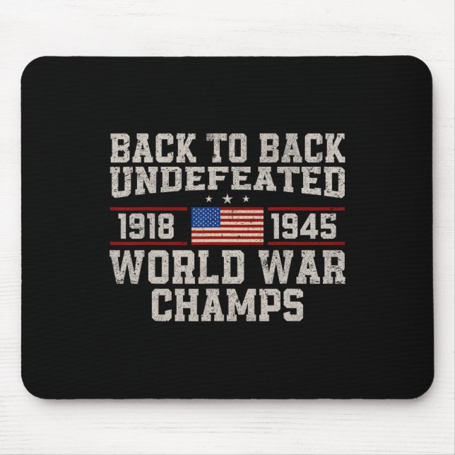 Zurück zu den ungeschlagenen Weltkriegsmeistern de Mousepad (Vorne)
