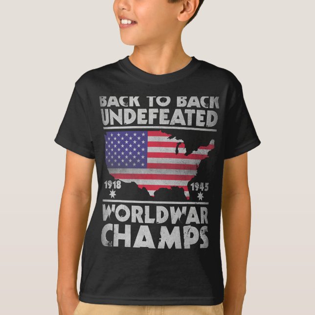 Zurück zu den ungeschlagenen Weltkriegsmeistern de T-Shirt (Vorderseite)