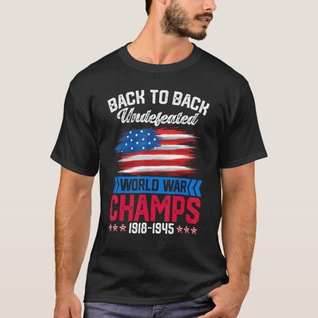 Zurück zu den ungeschlagenen Weltkriegsmeistern de T-Shirt (Vorderseite)