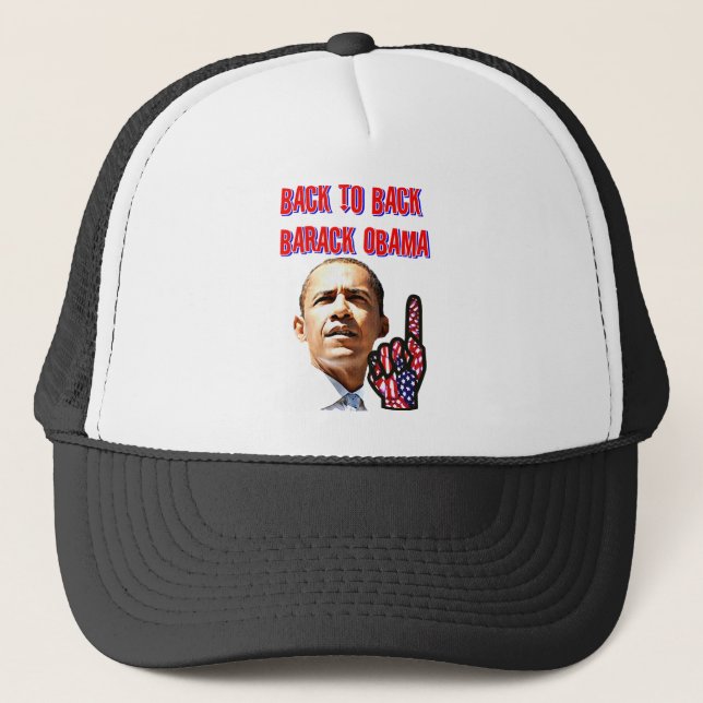 Zurück zu hinten, Präsident Barack Obama_ Truckerkappe (Vorderseite)
