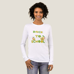 Zurück zu lustigen Birnen in der Schule Tri-Blend Shirt