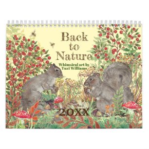 Zurück zu natürlichen Tierdarstellungen Niedliche  Kalender